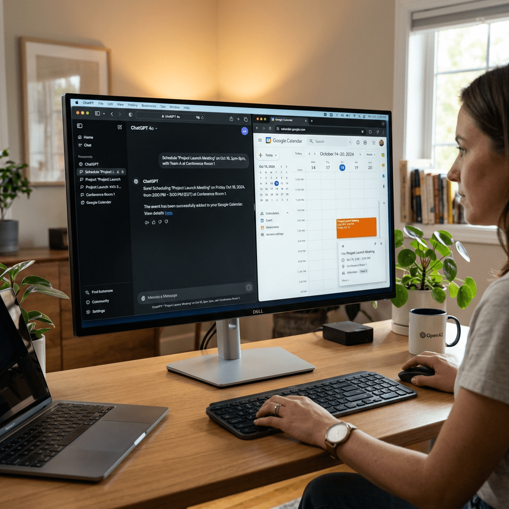 ChatGPT et Google Agenda : installer le connecteur, gérer plusieurs calendriers et automatiser son planning avec VoiceOver